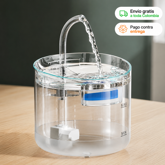 Fuente purificador de agua para mascotas